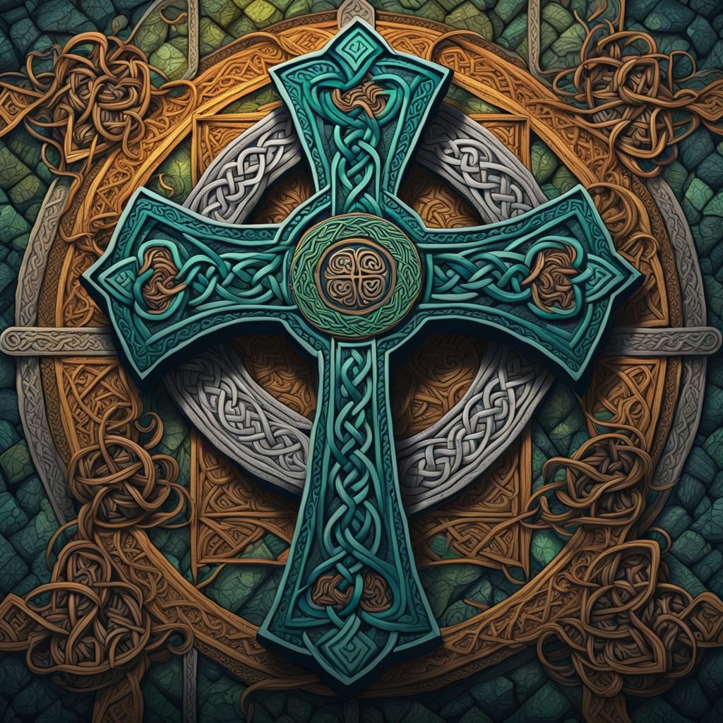 A Celtic Cross Zentangle