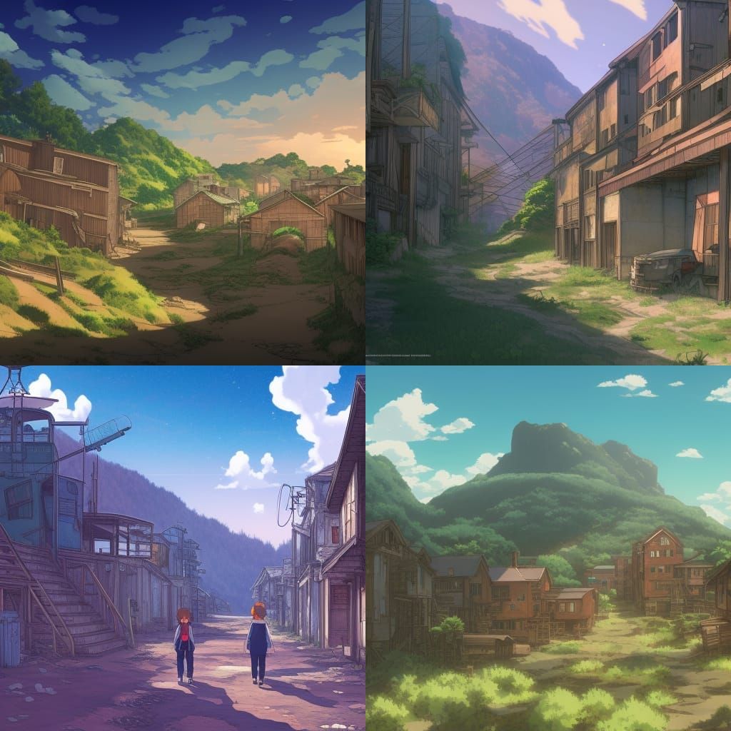 Abandoned mining town