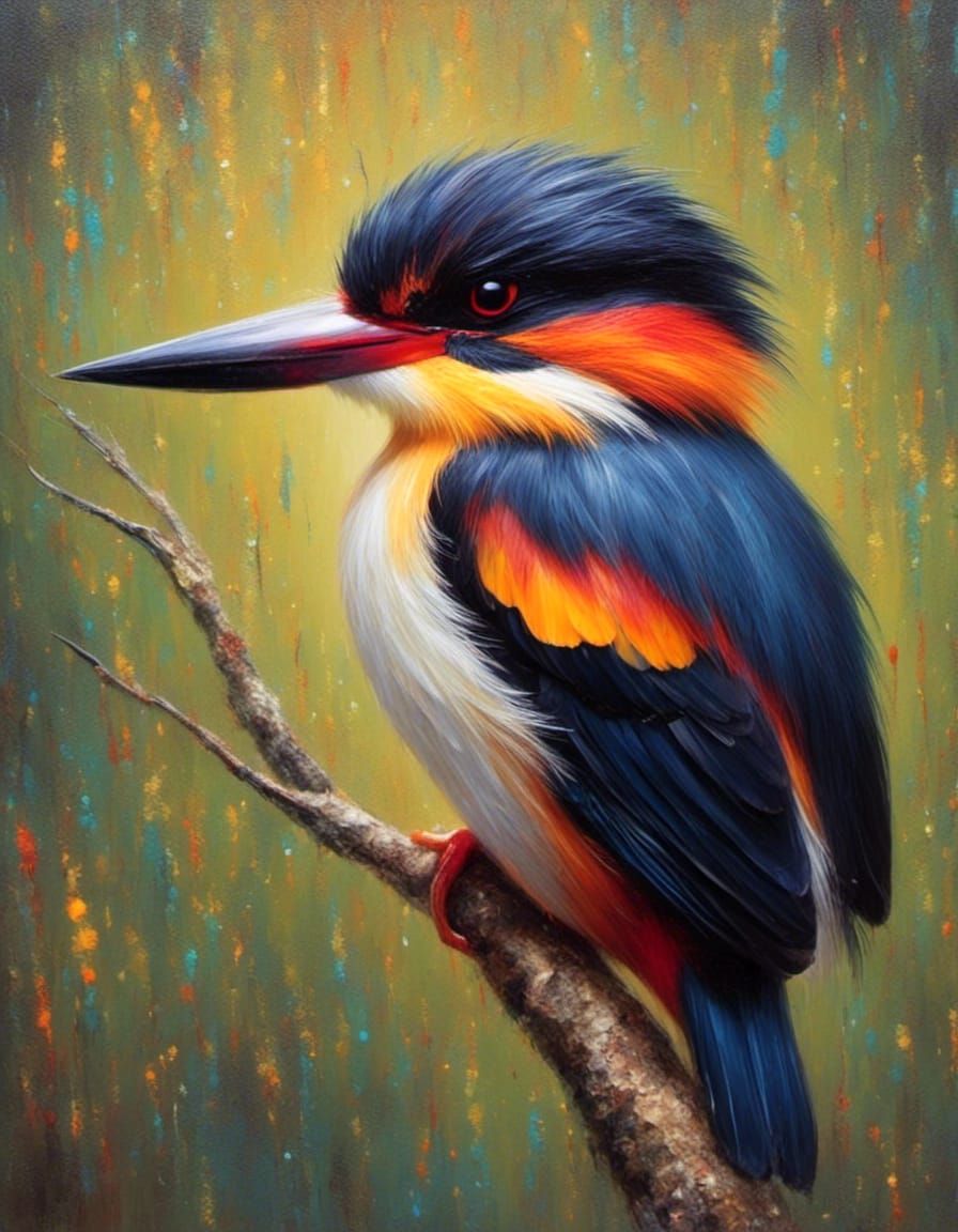 Black Backed Kingfisher
