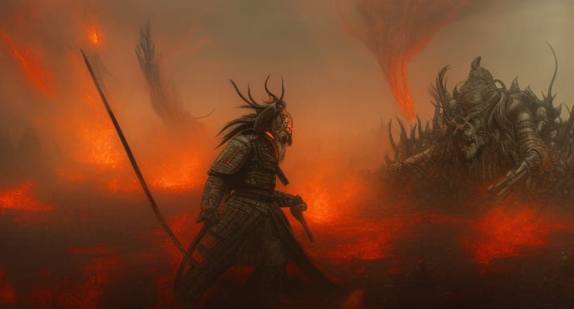 "You shall perish beneath my blade, demon!"