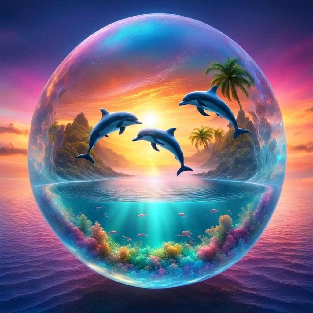 Dolphins - AI Generated Artwork - NightCafe Creator