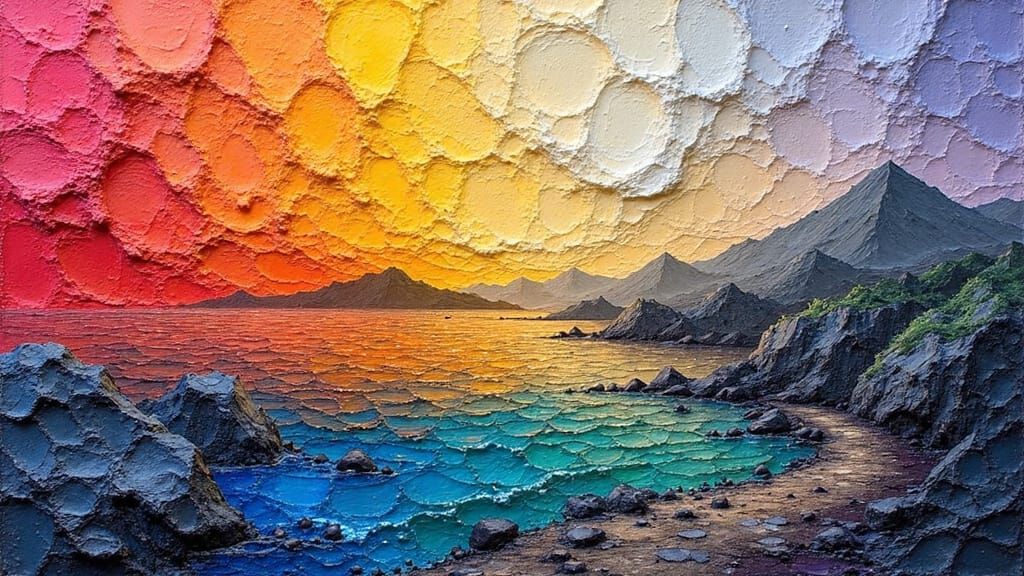 Impasto Oil Painting in Textured Layers