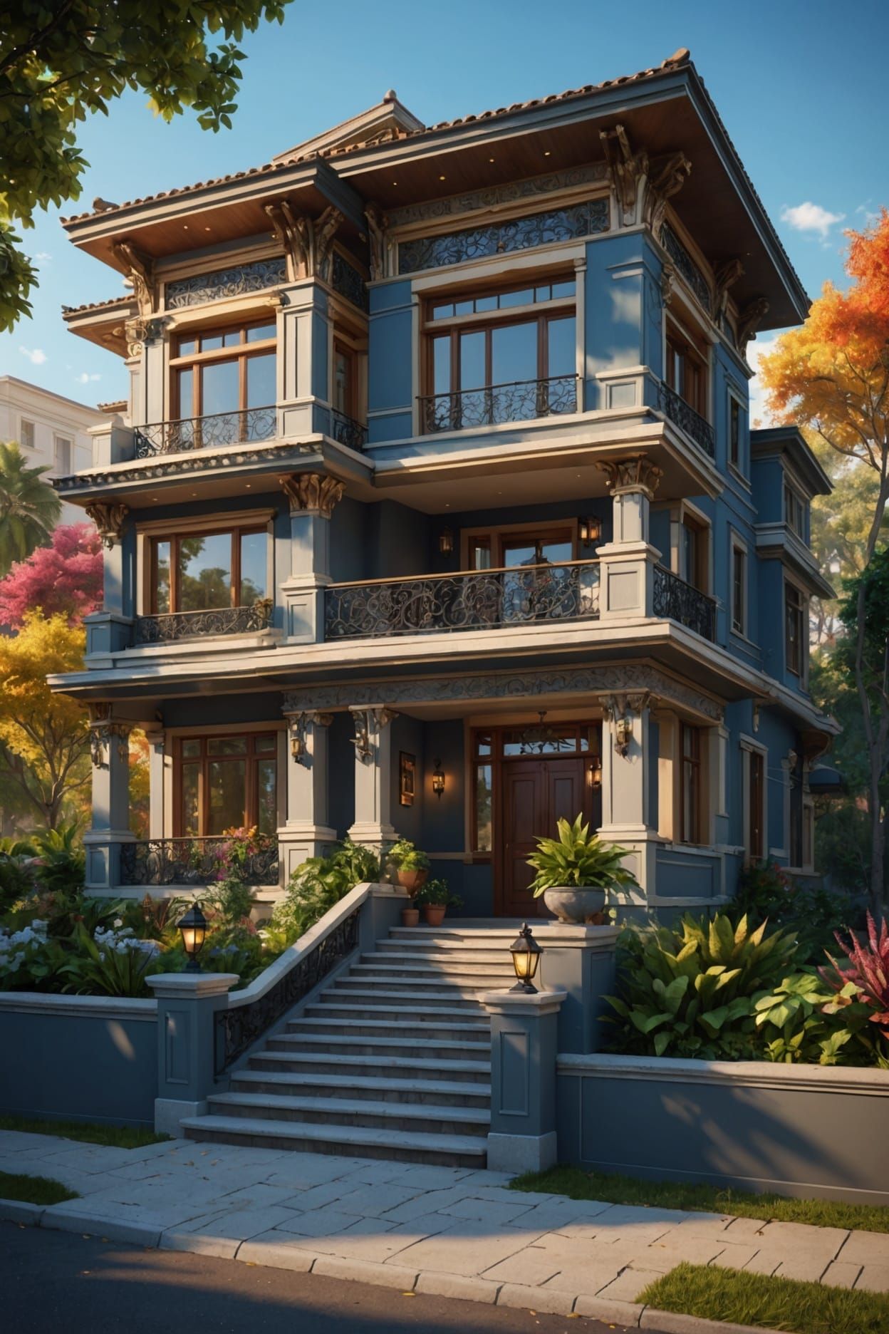 Hyperrealistic Luxurious House Concept Art