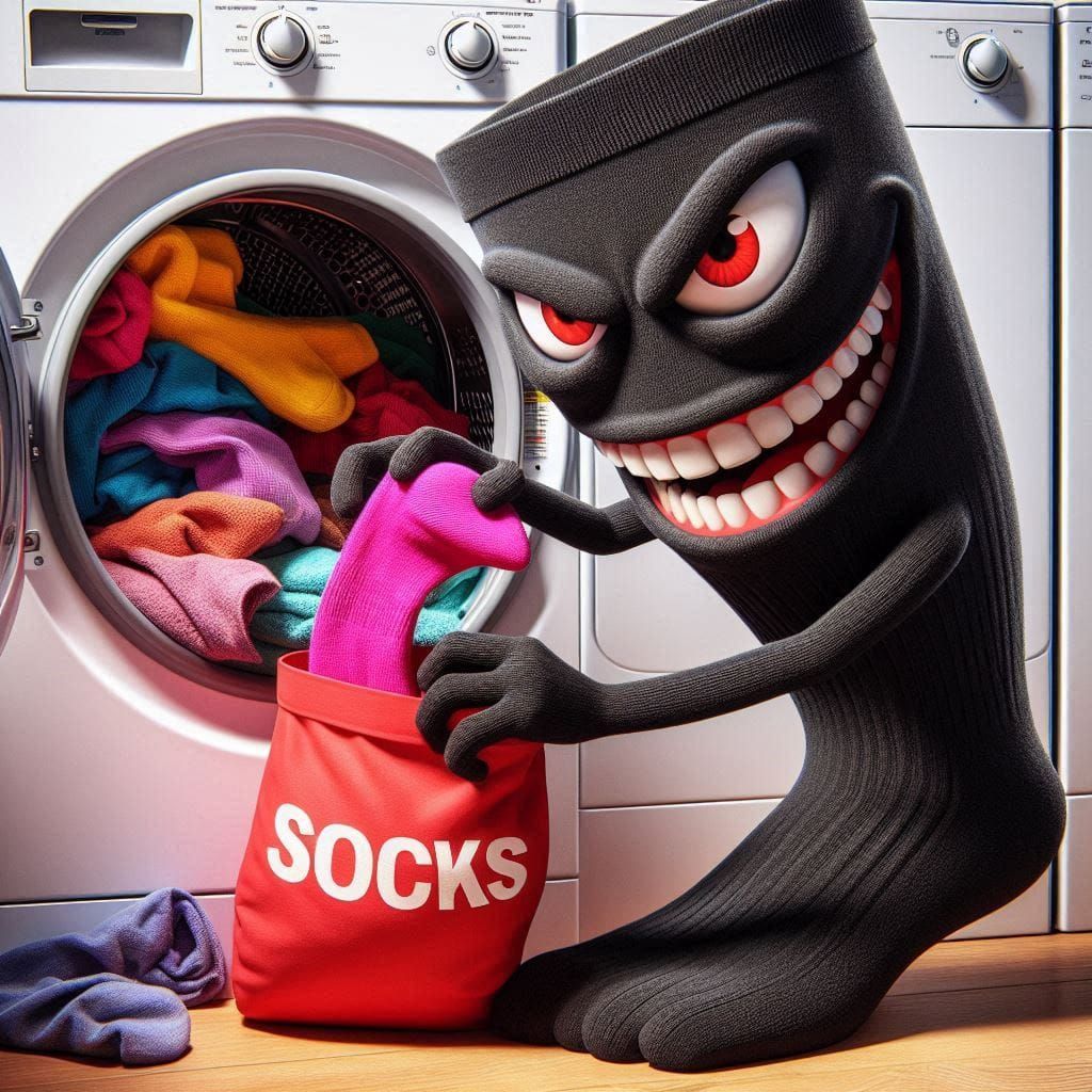 Thats what happens to socks