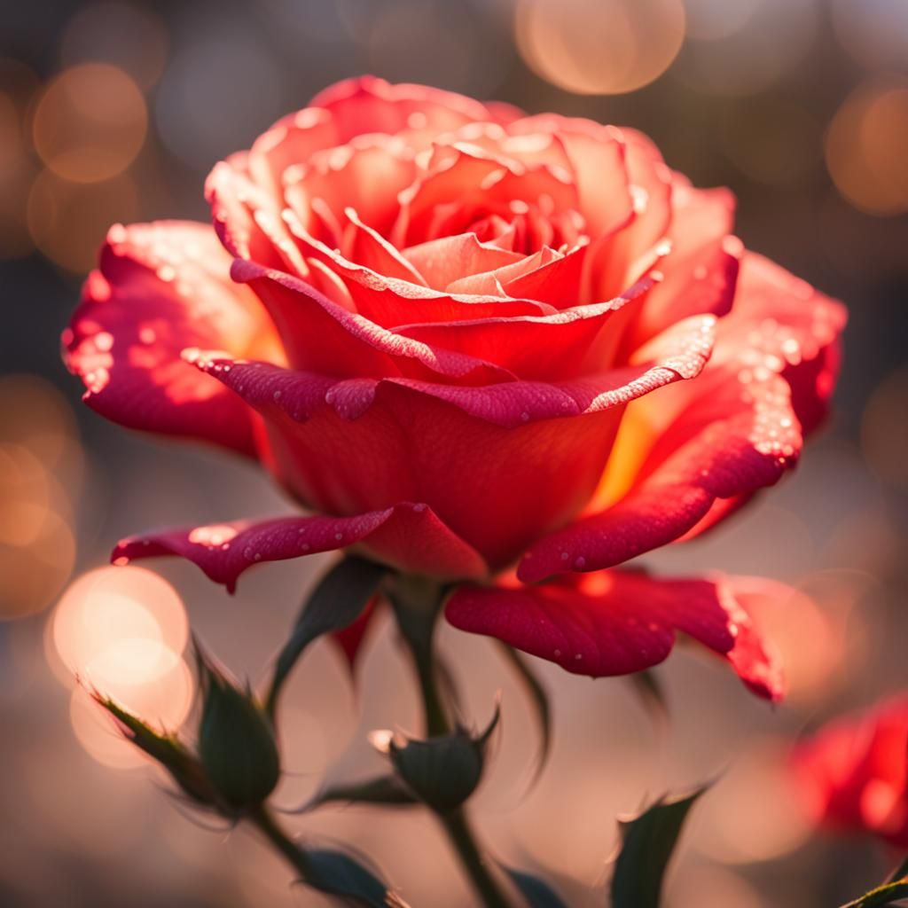 Phoenix rose to the sky