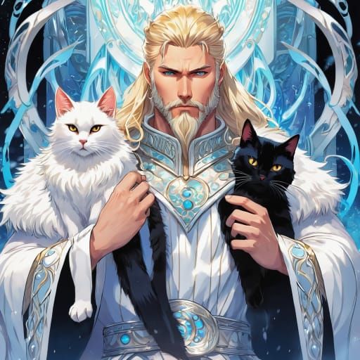 King Herald and his cats