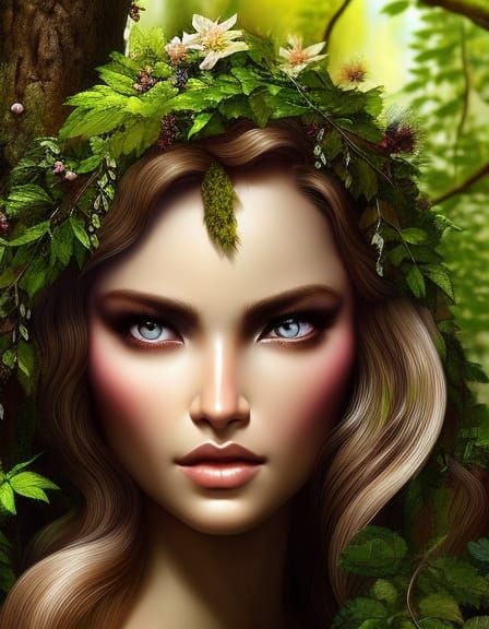 beautiful dryad - AI Generated Artwork - NightCafe Creator