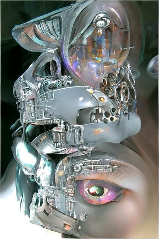 cybernetically enhanced Cybergothic concept, by Roberto Aize...