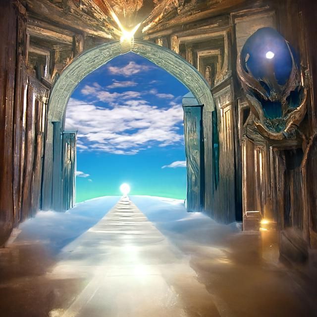 Grand entrance to the beyond world