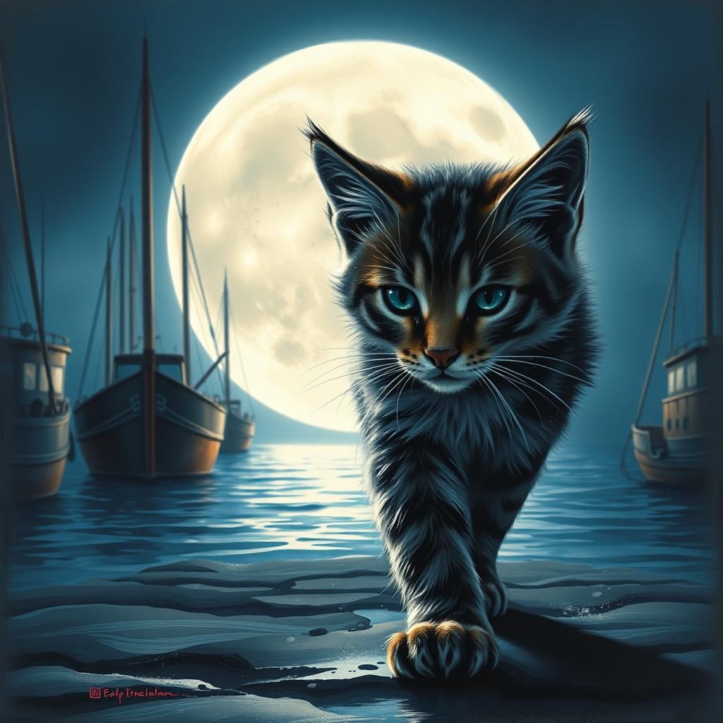 Walking through a Harbour  by @ScorpionAI