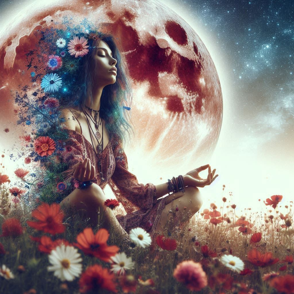 double exposure beautiful fantasy portrait landscape..