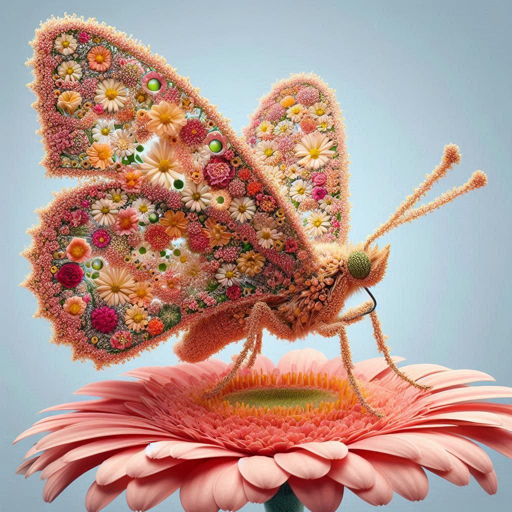 Butterfly flowerscape
