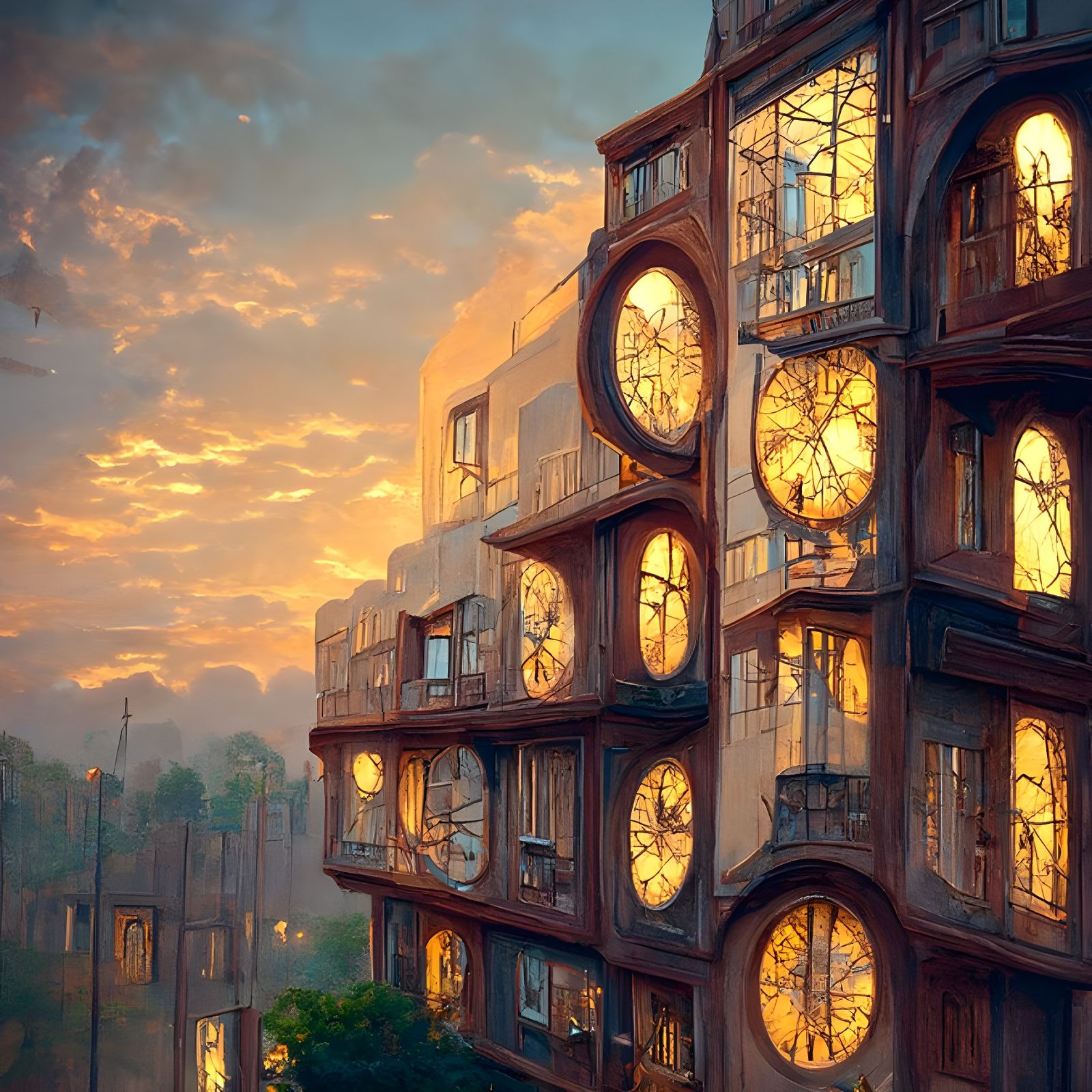 Clockwork Windows v2 AI Generated Artwork NightCafe Creator