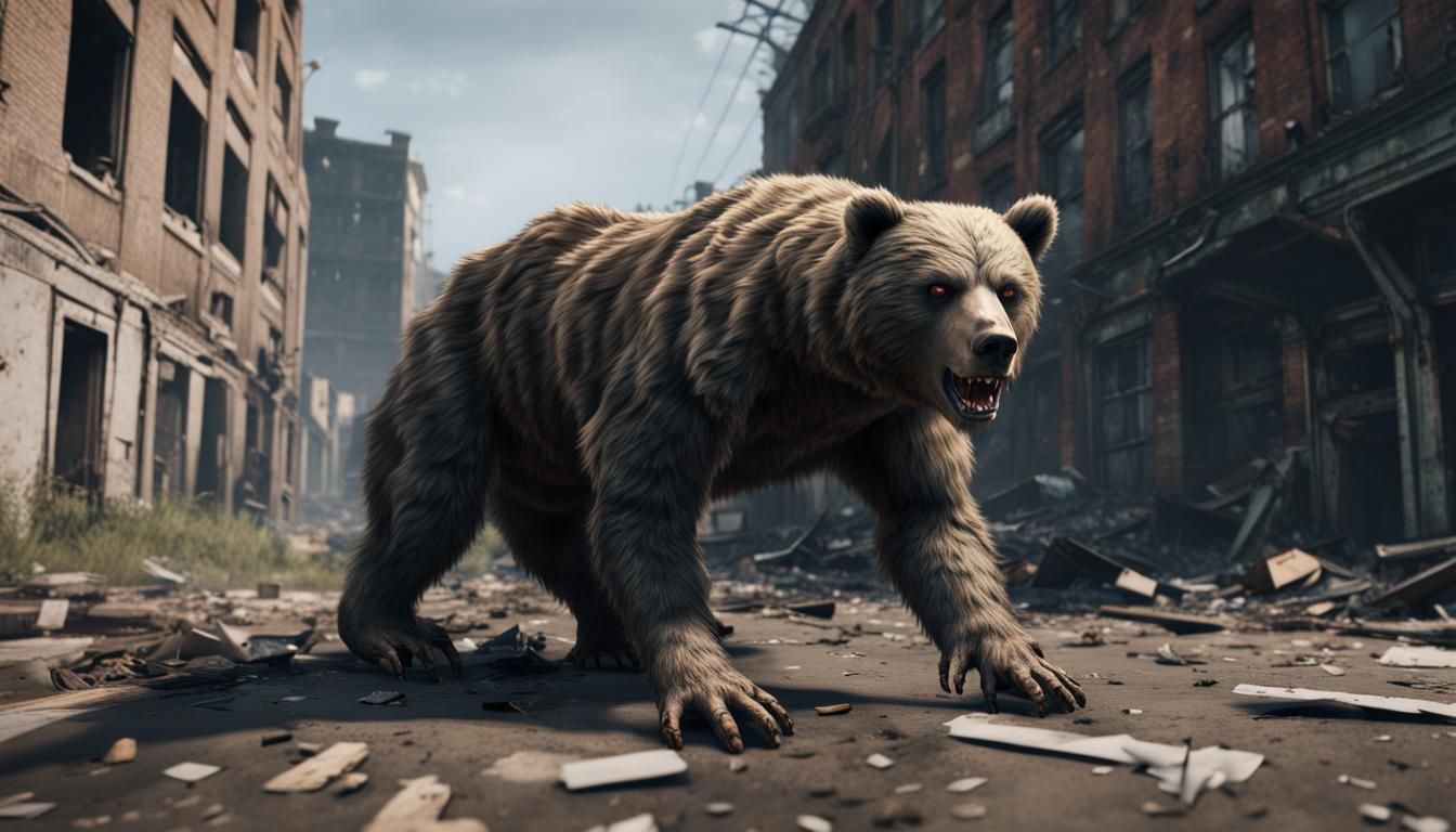 Zombie Bear AI Generated Artwork NightCafe Creator