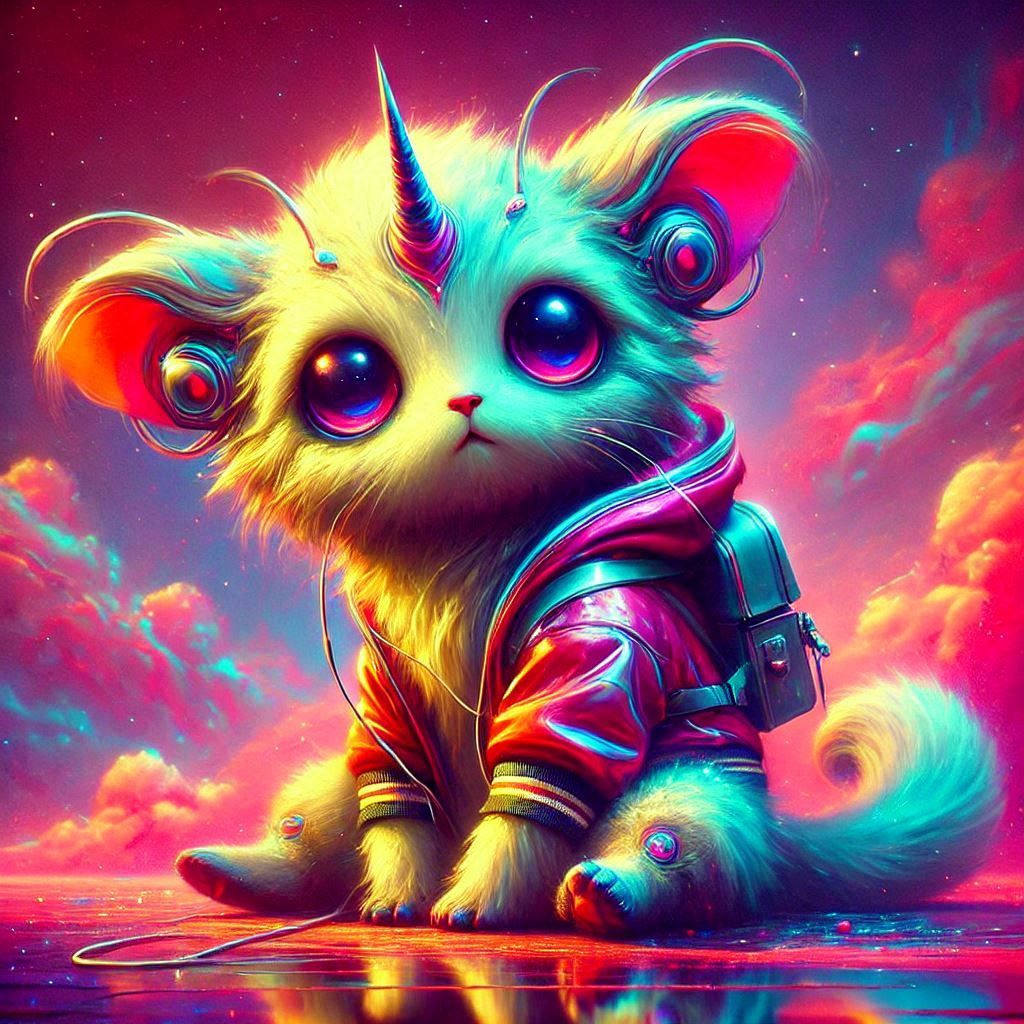 adorable fairy-tale fantasy creature portrait..