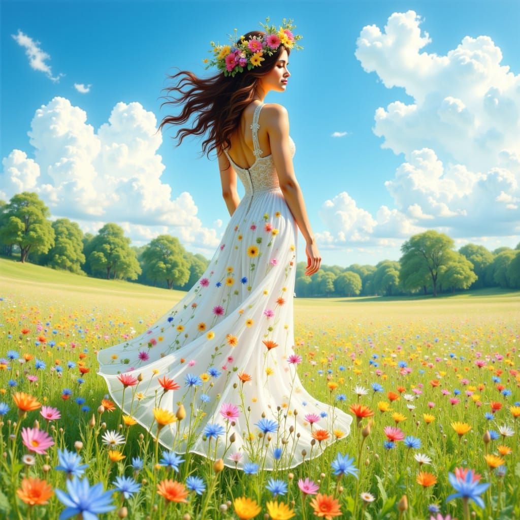 Ein wunder schöner Frühlingstag <lora:Bunte Vielfalt:1.0>