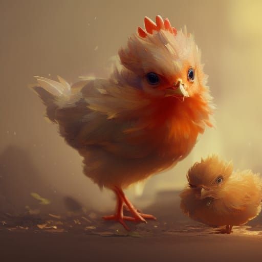 cute little baby chicken