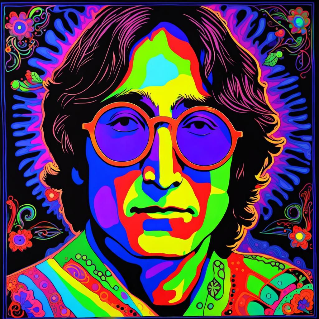 John Lennon poster - AI Generated Artwork - NightCafe Creator