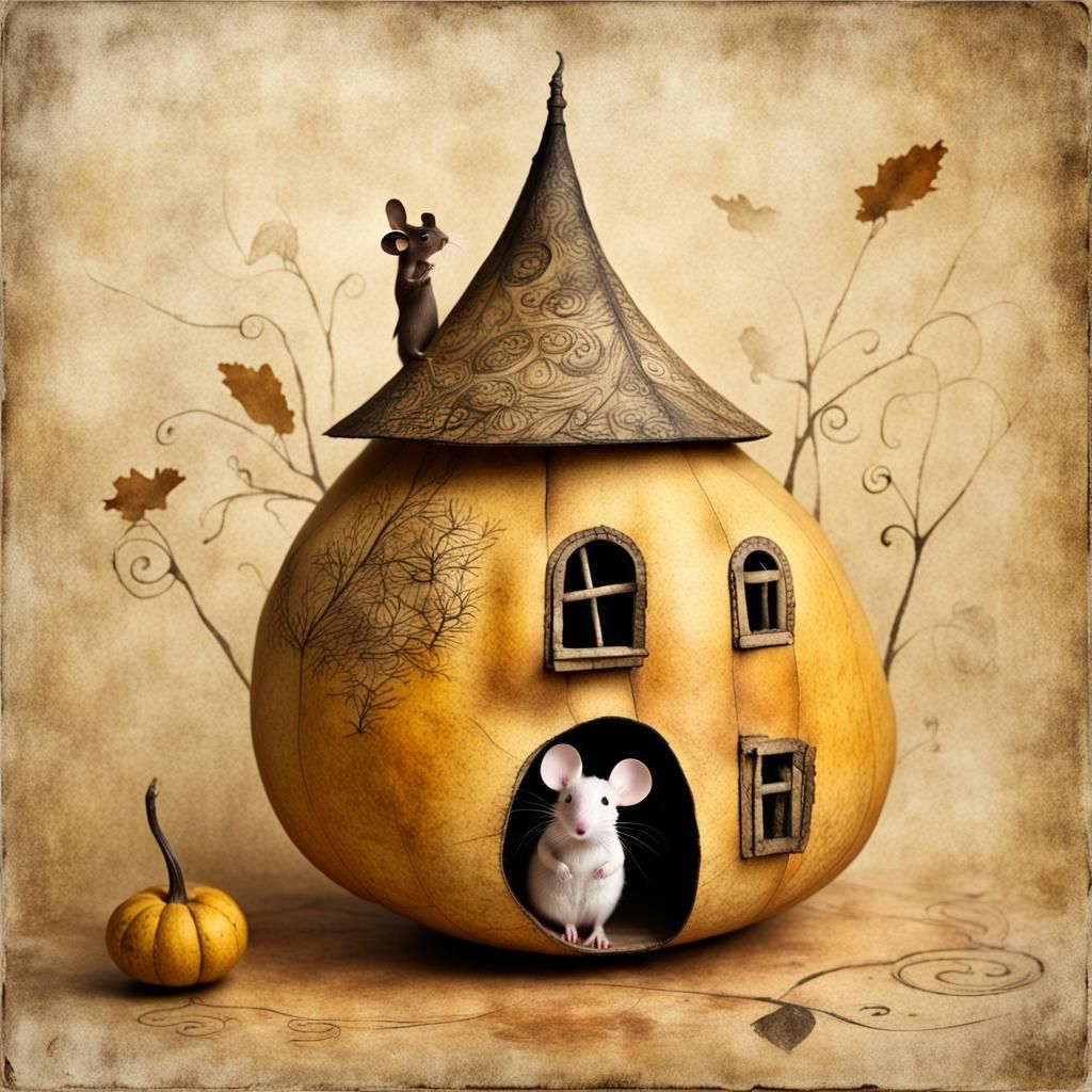 Mouse House  by @Yanciepants