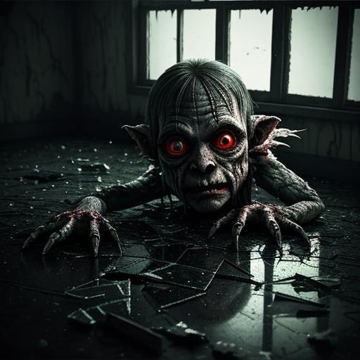 Creepy motel, blood sweat and tears creepy goblin girl, Jim ...