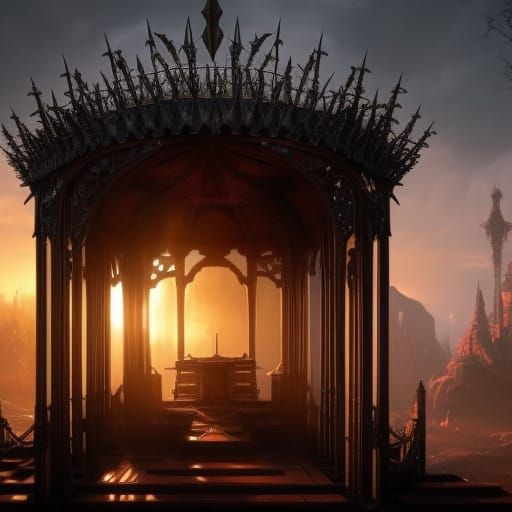 I wear this crown of thorns upon my liar's chair