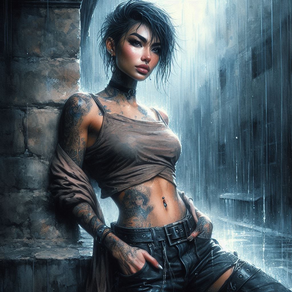 D3 Leaning in the Rain