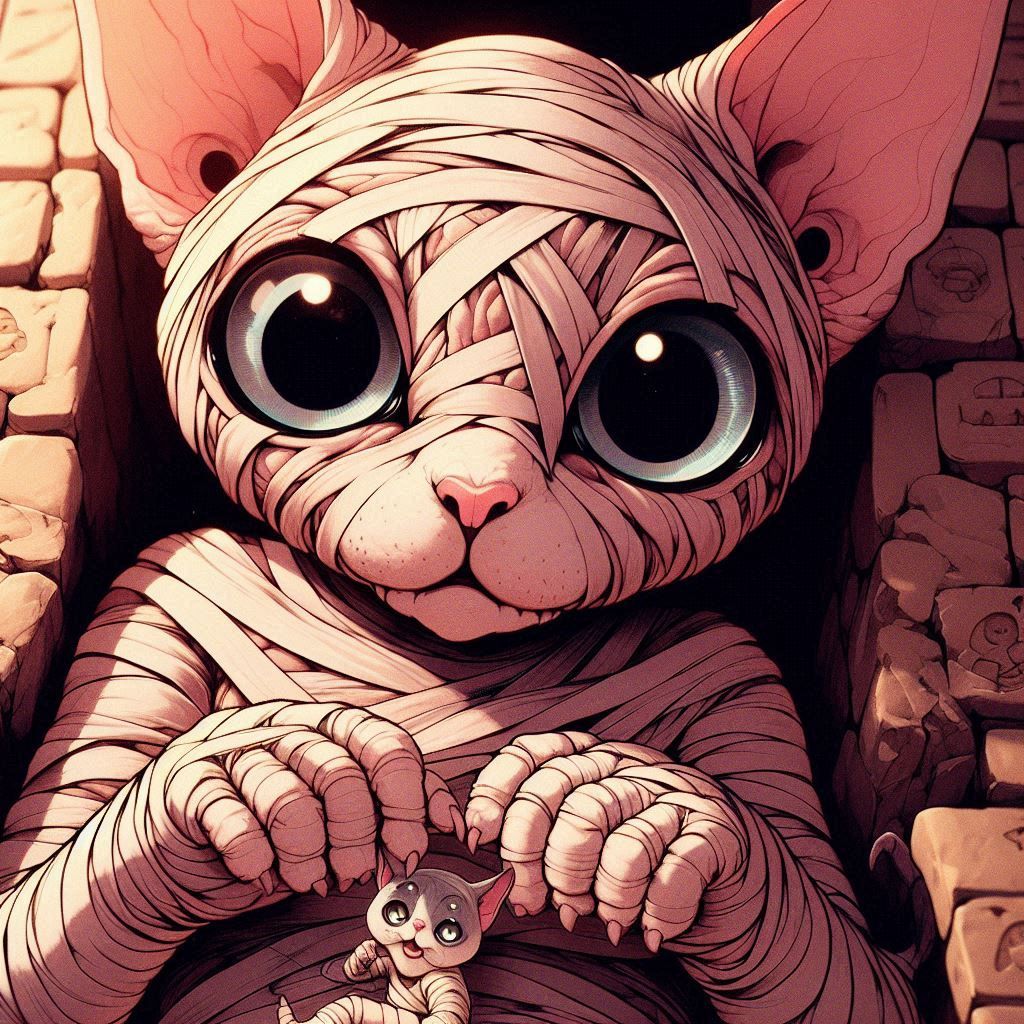 Anime Mummy Cat