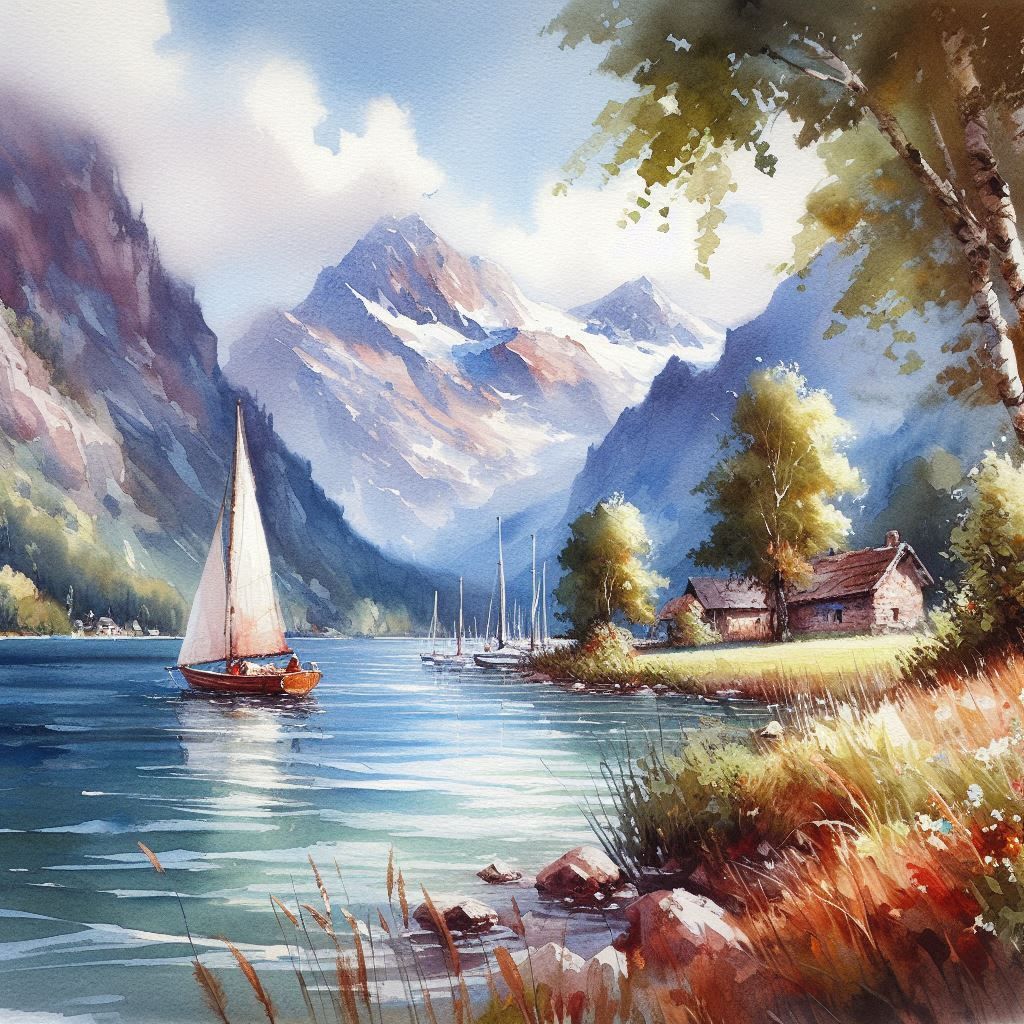 Alpine Sailing Boat