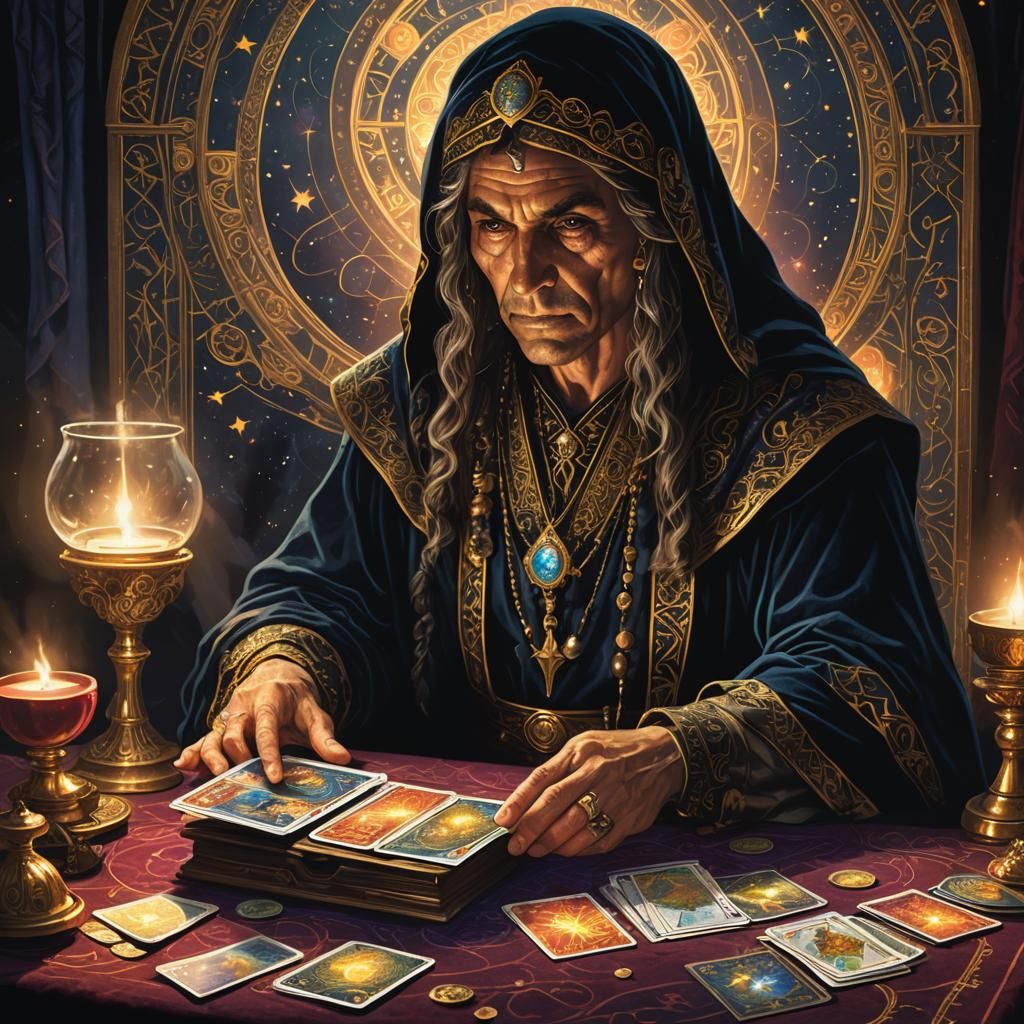 Tarot Cards 8k resolution dynamic lighting  hyperdetailed in...