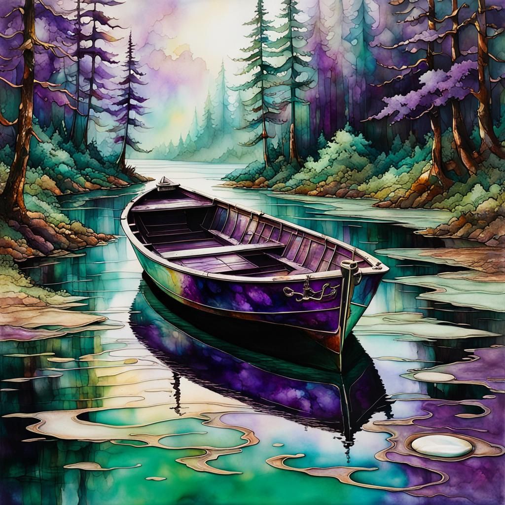 green and purple