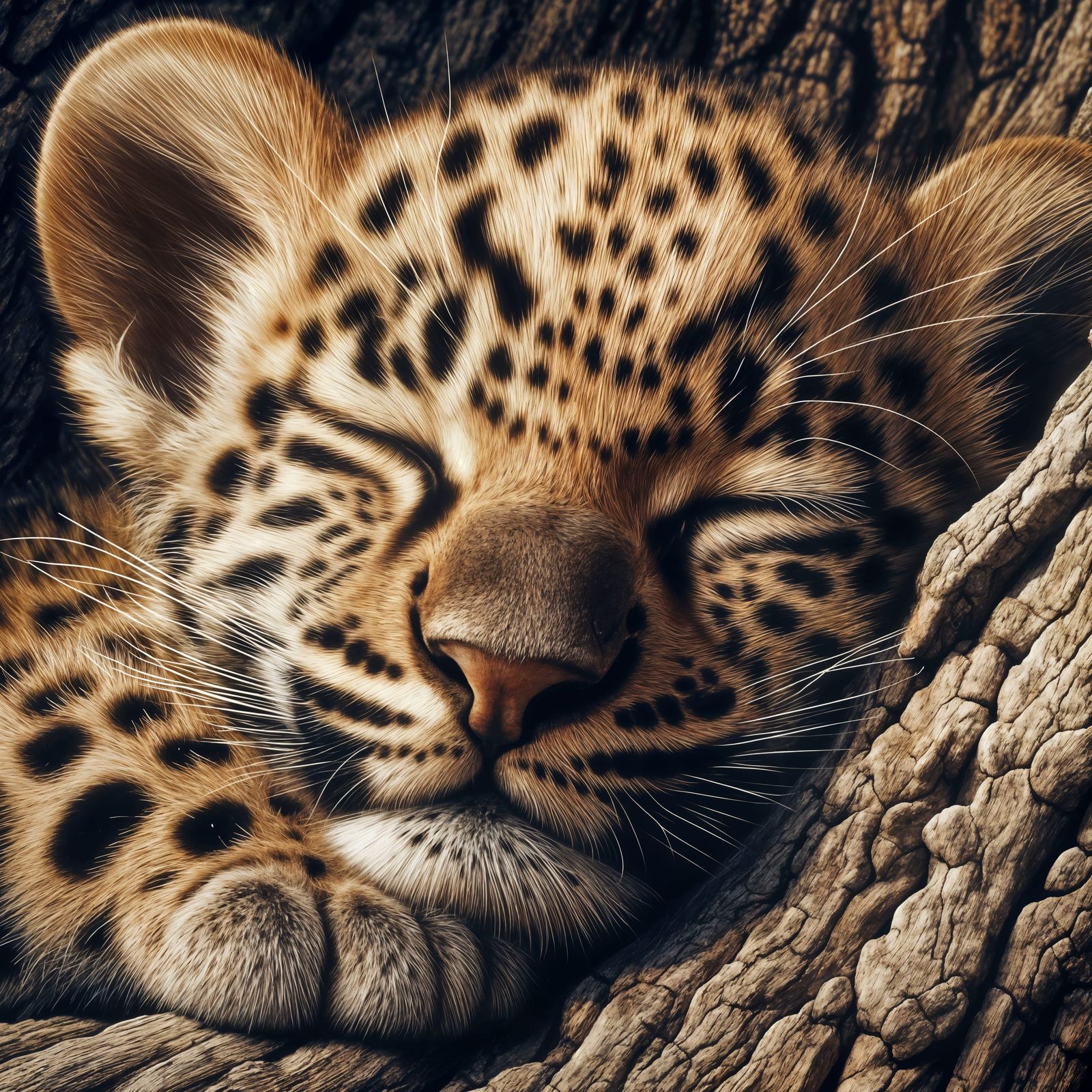 Baby Leopard  by @JustD