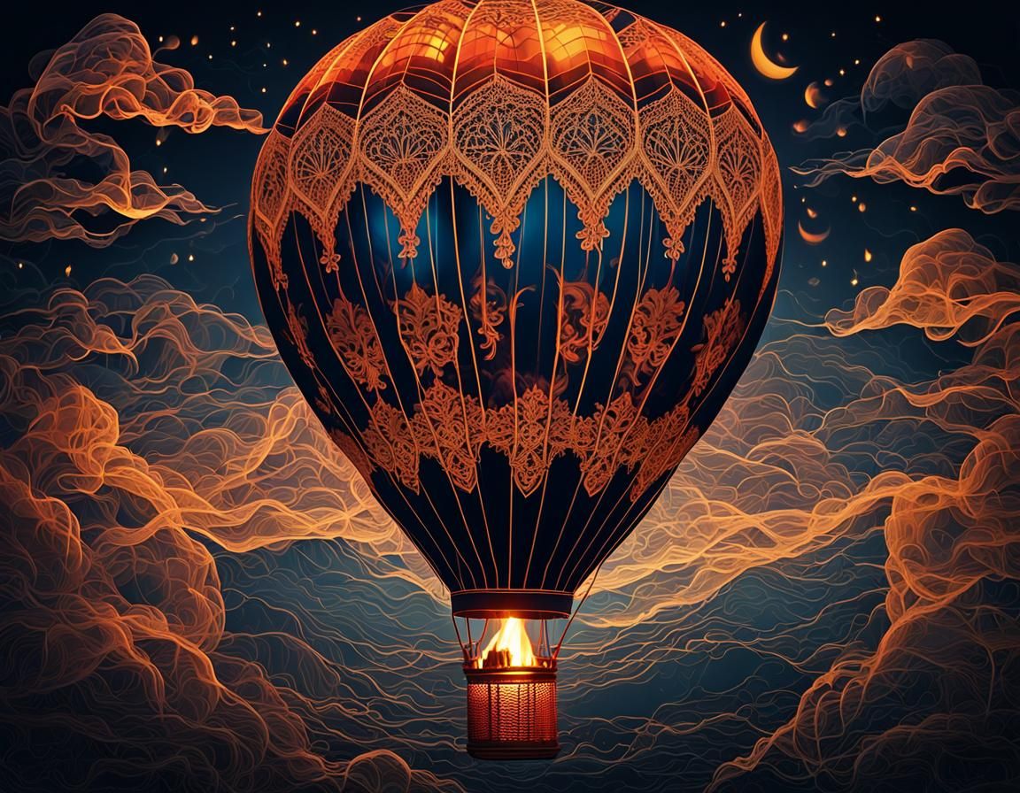 Hot air balloon  by @Solea