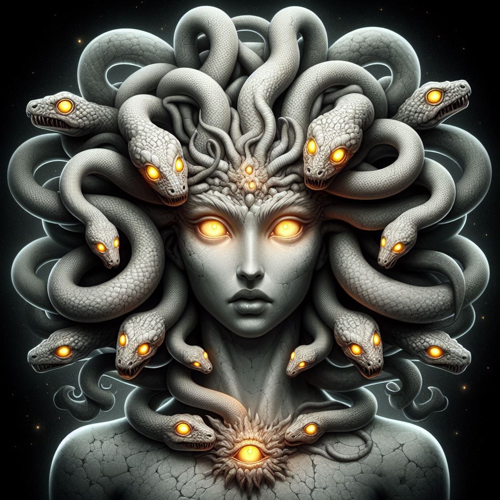 Medusa portrait series