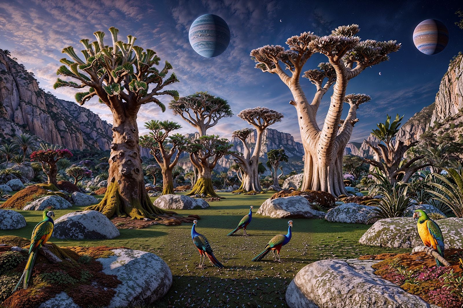 A garden in another world