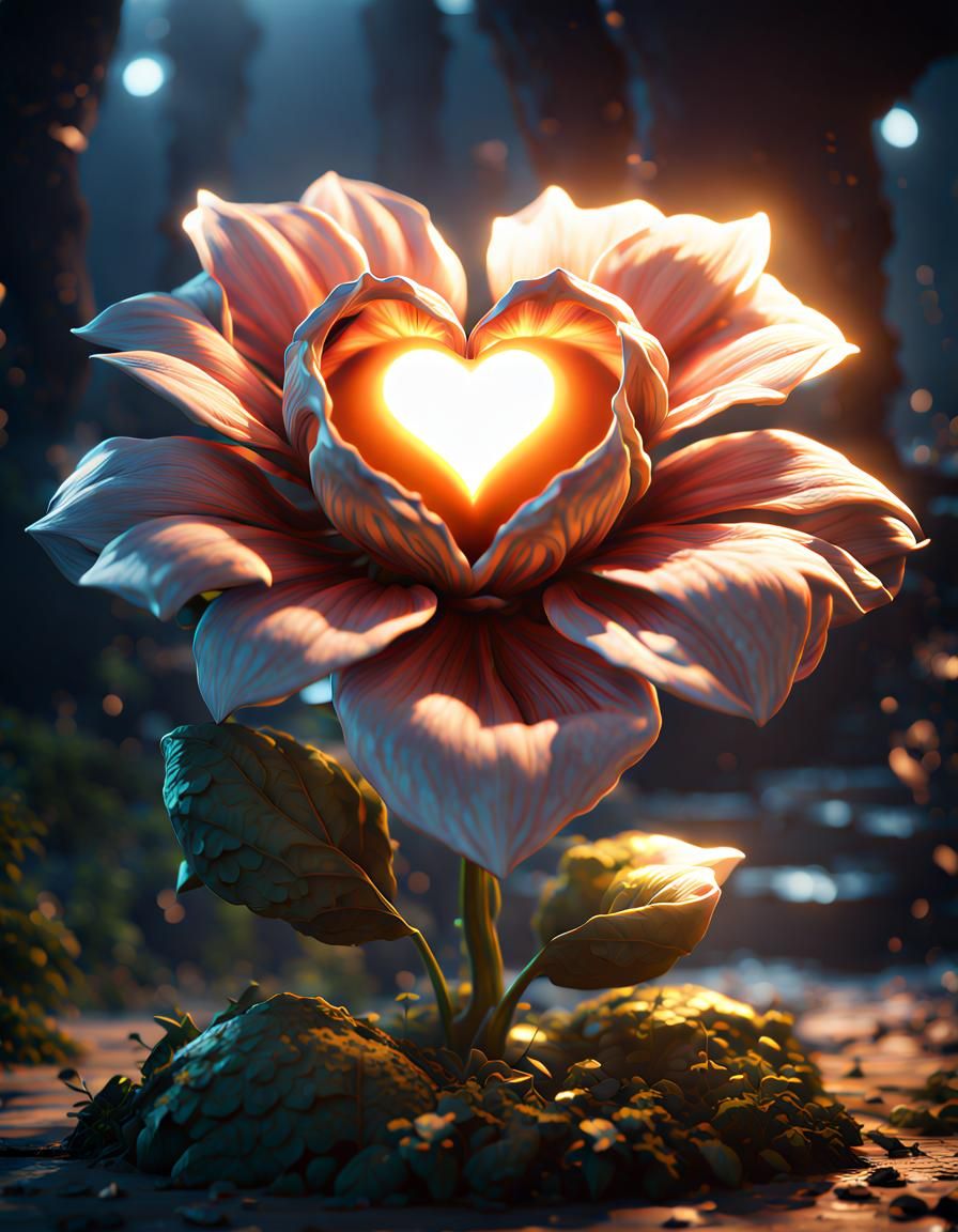 Heart of the flower   by @DeliaPeabody