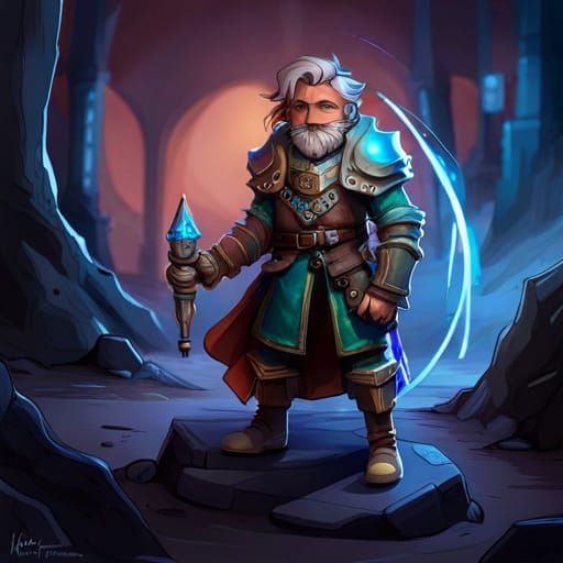 Dandd Gnome Artificer Rogue Mechanical And Gears Armor Holographic Ai