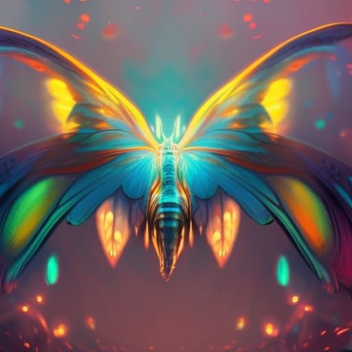 Rosy Maple Moth - AI Generated Artwork - NightCafe Creator