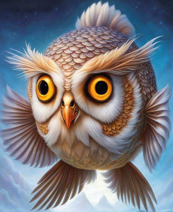 Cute owlfish  by @Mysterys Games