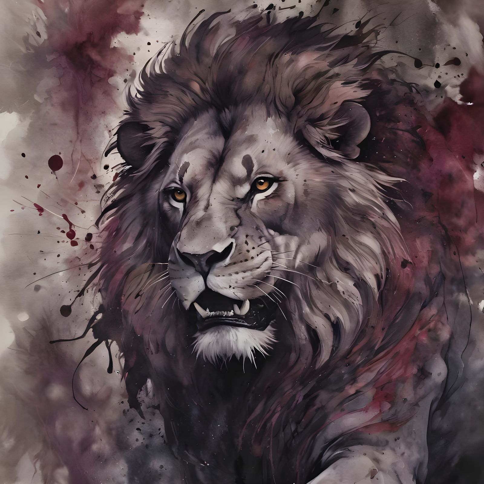 A Lion's Battle  by @yolo hahaha