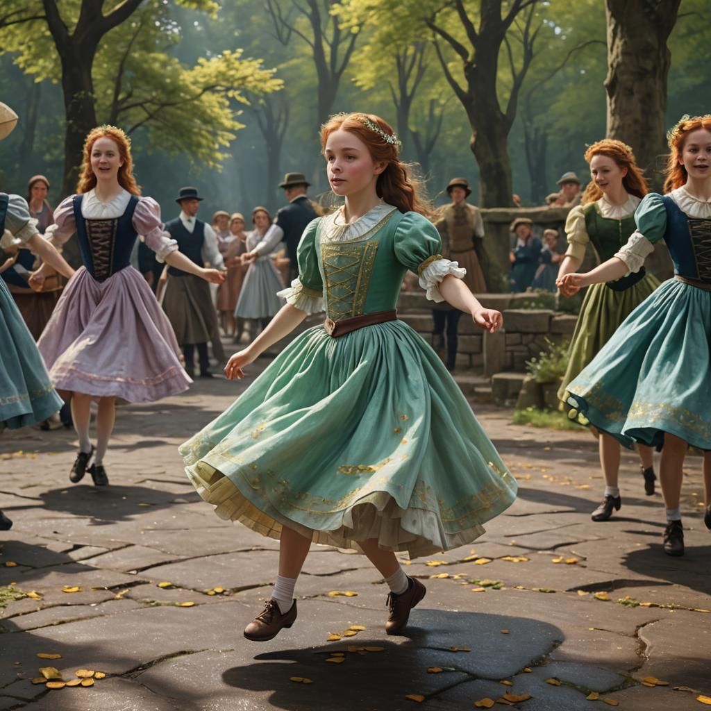 Pastels Mary Casset impressionism, little Irish girl dancing