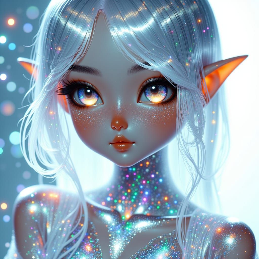 <lora:Triadic Stylecta Fx:1.0>, insane fashion photography beautiful young woman serene futuristic Cyberqueen translucent skin robotic head ...