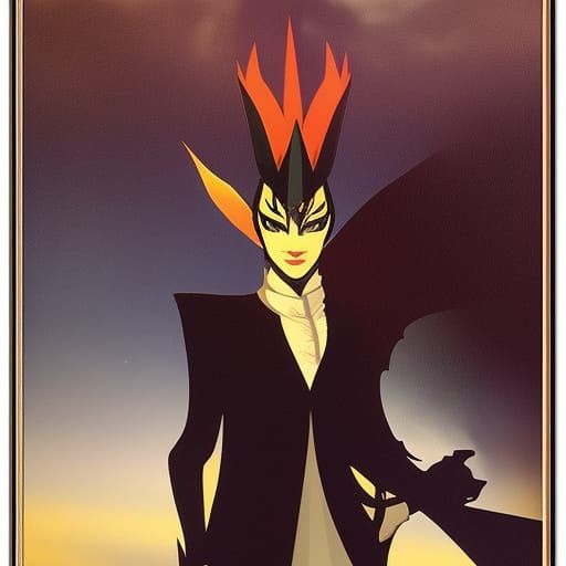 Dark shadowy figure, prince of the night
