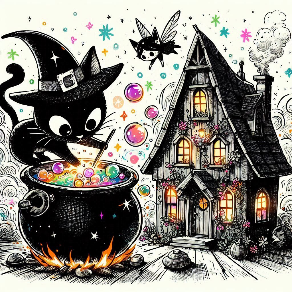 working on magic potions