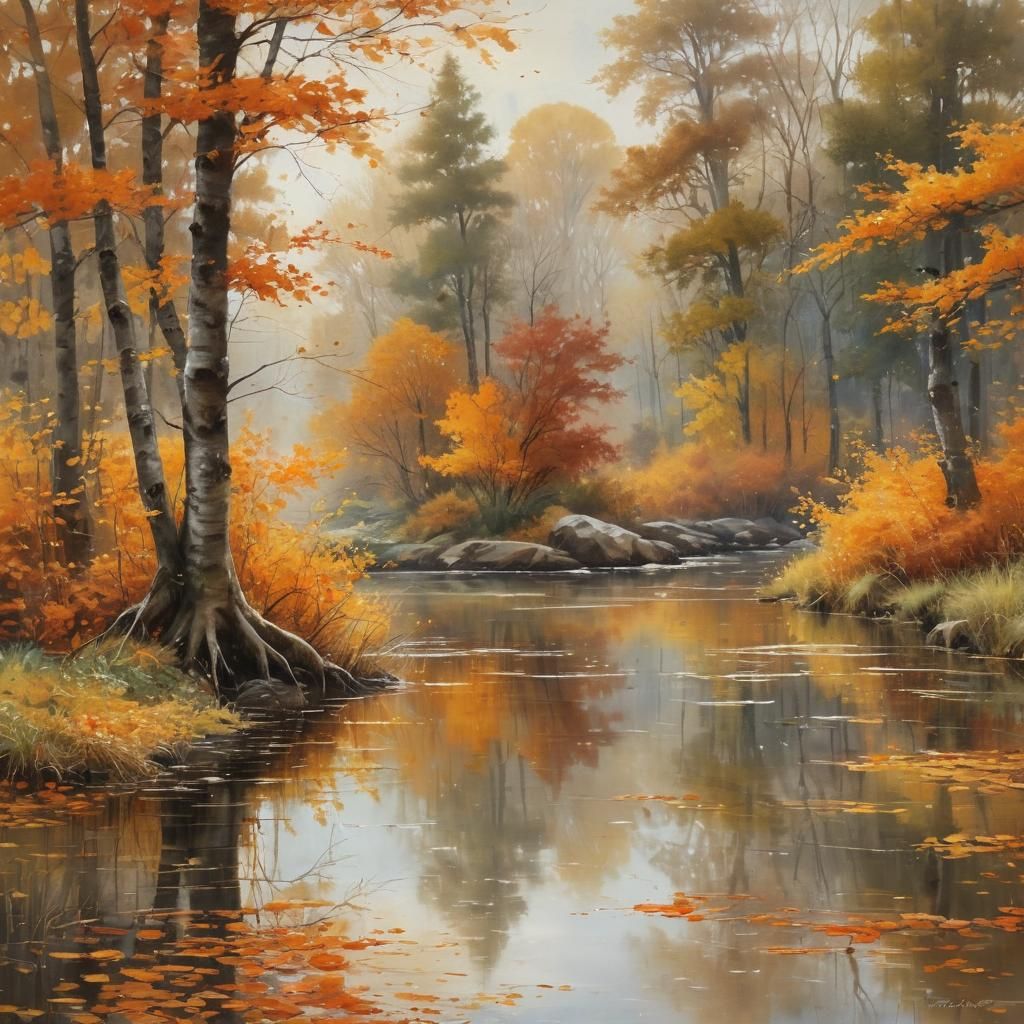 autumn in the forest  by @Silvia