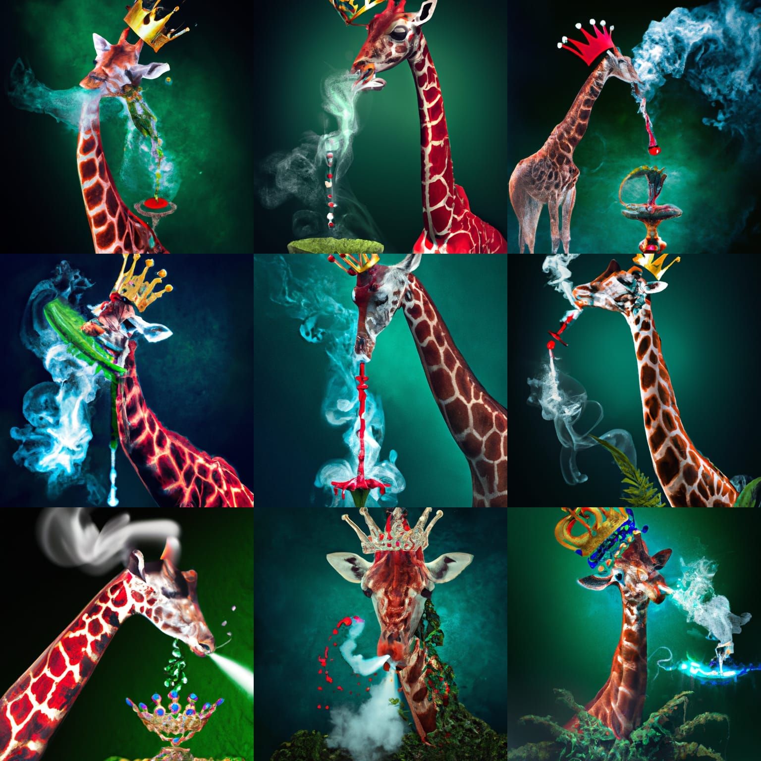 A magic rich giraffe