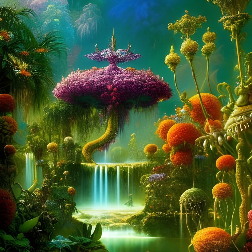 Fantasy Garden  by @Ravenwood119