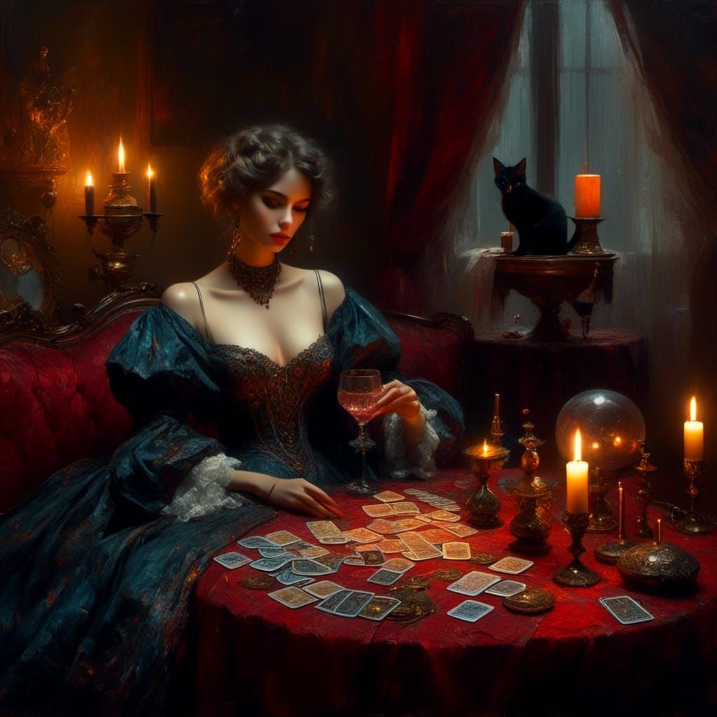 In the fortune teller's room