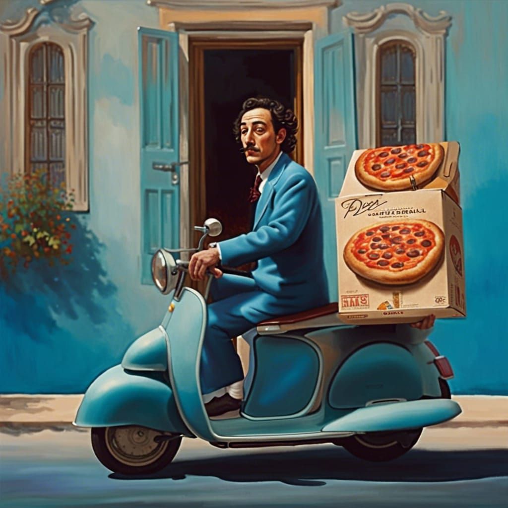 Dali the pizza delivery guy :)  by @Simplybe