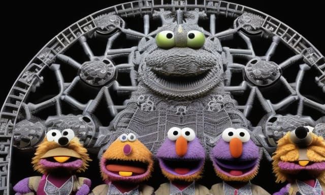 H.R.Giger and Jim Henson present biomechanical muppets on ic...