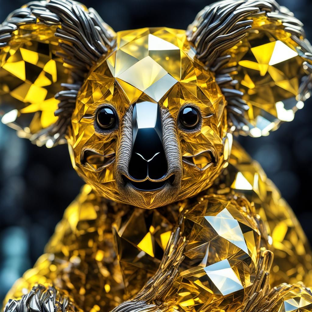 yellow crystal koala